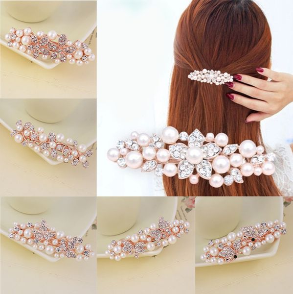fashionable popular sweet and elegant imitation pearl metal hairpin simple wild rhinestone word clip hair accessories, Golden;silver
fashionable popular sweet and elegant imitation pearl metal hairpin simple wild rhinestone word clip hair accessories, Golden;silver