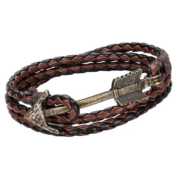 fashion retro bracelet men glamour leather multilayer bronze arrow arrow bracelet men and women lovers gift, Black
fashion retro bracelet men glamour leather multilayer bronze arrow arrow bracelet men and women lovers gift, Black