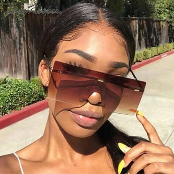 longkeeper oversized brown sunglasses 2020 women retro vintage sunglasses rimless eyewear feminino, White;black
longkeeper oversized brown sunglasses 2020 women retro vintage sunglasses rimless eyewear feminino, White;black