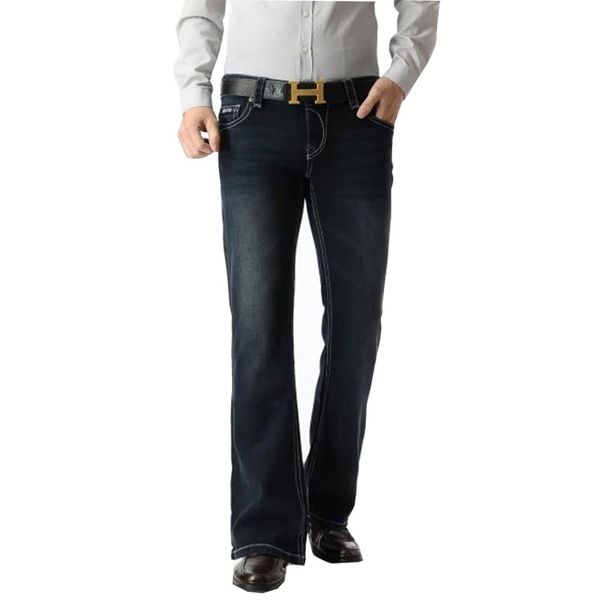 men's jeans arrival slim bell-bottom boot cut pants male dark blue denim flares trousers
men's jeans arrival slim bell-bottom boot cut pants male dark blue denim flares trousers