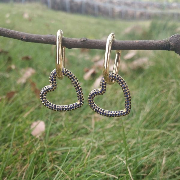 hoop & huggie bohemian love heart drops earrings rings gold cubic zirconia earring woman punk jewelry crystal gothic ear hoops, Golden;silver
hoop & huggie bohemian love heart drops earrings rings gold cubic zirconia earring woman punk jewelry crystal gothic ear hoops, Golden;silver