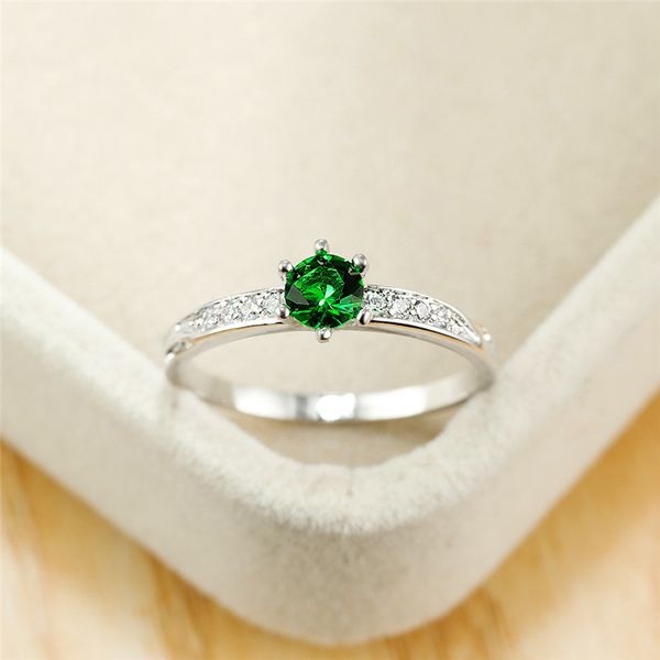 luxury female green zircon stone ring classic silver color thin engagement rings for women trendy crystal round wedding ring, Slivery;golden
luxury female green zircon stone ring classic silver color thin engagement rings for women trendy crystal round wedding ring, Slivery;golden