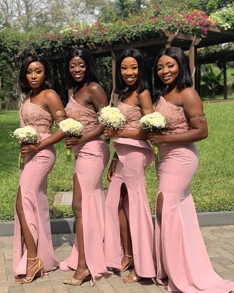 aso ebi arabic pink lace mermaid bridesmaid dresses one shoulder beaded applique wedding guest dresses maid of honor gowns vestidos de novia, White;pink
aso ebi arabic pink lace mermaid bridesmaid dresses one shoulder beaded applique wedding guest dresses maid of honor gowns vestidos de novia, White;pink
