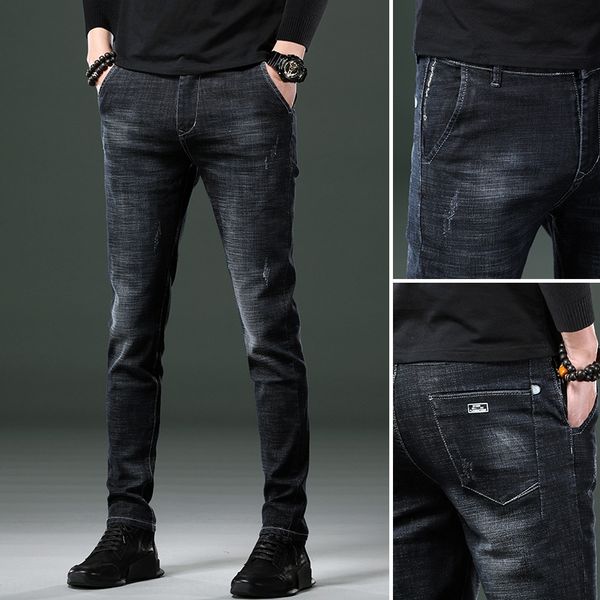 2020 autumn men's jeans and jeanstrousers and jeansjeans youth fashion casual denim trousers korean style slim stretch leggings izf3q, Blue
2020 autumn men's jeans and jeanstrousers and jeansjeans youth fashion casual denim trousers korean style slim stretch leggings izf3q, Blue