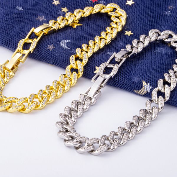 amazon cross-border european and american hip-hop bracelet wax inlay zircon 8mm cuba artificial zircon bracelet diamond bracelet, Black
amazon cross-border european and american hip-hop bracelet wax inlay zircon 8mm cuba artificial zircon bracelet diamond bracelet, Black
