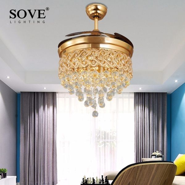 electric fans modern luxury folding ceiling fan crystal led lamp retractable with lights remote control bedroom 220 volt
electric fans modern luxury folding ceiling fan crystal led lamp retractable with lights remote control bedroom 220 volt