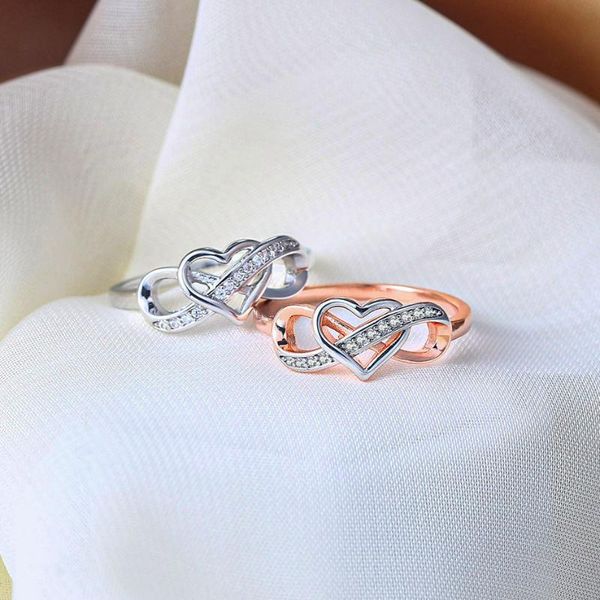 wedding rings classic infinity heart ring elegant hollow zircon crystal charming bridal engagement lover's gifts women jewelry, Slivery;golden
wedding rings classic infinity heart ring elegant hollow zircon crystal charming bridal engagement lover's gifts women jewelry, Slivery;golden