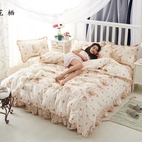 bedding sets chic floral ruffles duvet cover bed sheet set pillowcase pink soft cotton girls with zipper size 4 pcs
bedding sets chic floral ruffles duvet cover bed sheet set pillowcase pink soft cotton girls with zipper size 4 pcs