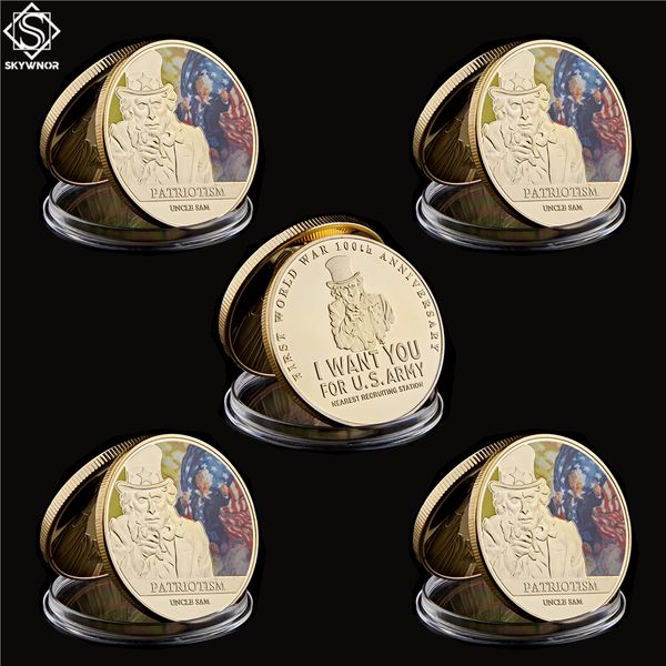 5pcs uncle sam patriotism craft first world war 100 anniversary i want you for us army challenge coin usa
5pcs uncle sam patriotism craft first world war 100 anniversary i want you for us army challenge coin usa