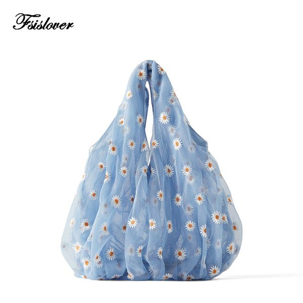 2020 fashion new embroidery little daisies women's handbag mesh women's clutch bags shopping bag bolsas feminina
2020 fashion new embroidery little daisies women's handbag mesh women's clutch bags shopping bag bolsas feminina