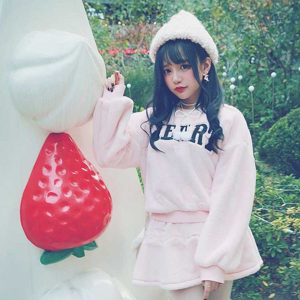 princess sweet lolita student sweater bobon21 girl in pink tender coarse wool knitted hat ac1442, Blue;gray
princess sweet lolita student sweater bobon21 girl in pink tender coarse wool knitted hat ac1442, Blue;gray