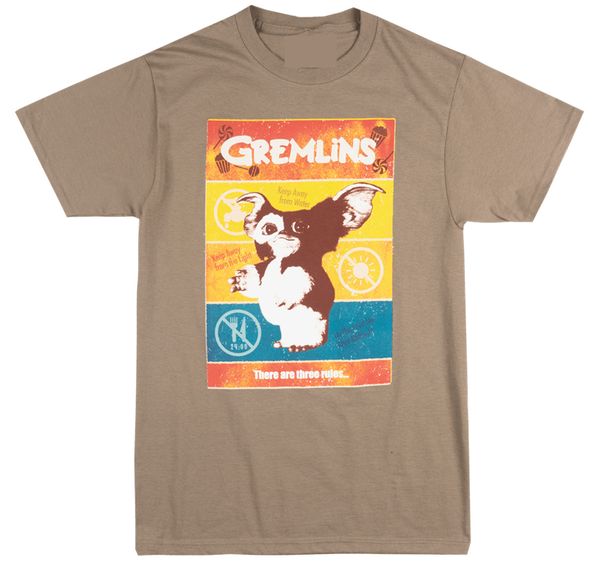 the gremlins 3 rules t-shirt mens retro movie licensed tee oatmeal sweatshirt tee shirt
the gremlins 3 rules t-shirt mens retro movie licensed tee oatmeal sweatshirt tee shirt