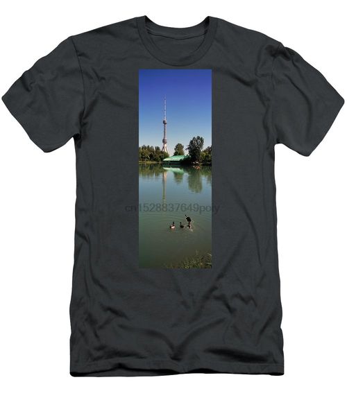 tv tower at the lakeside tashkent tv mens t-shirt
tv tower at the lakeside tashkent tv mens t-shirt
