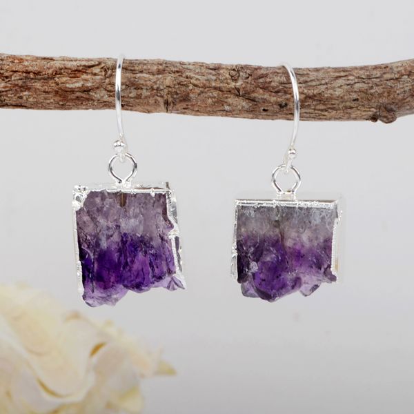 amethysts slice druzy silver plated drop healing crystal women earrings girls gifts 200923
amethysts slice druzy silver plated drop healing crystal women earrings girls gifts 200923