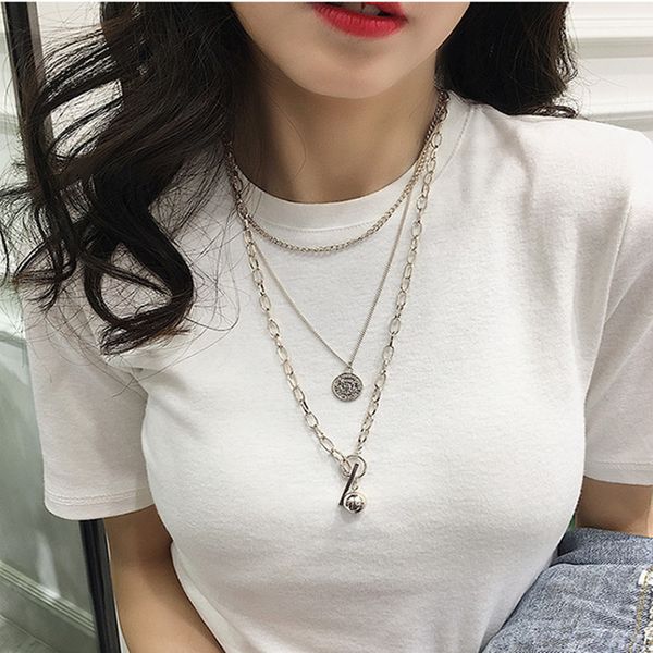 cold style fashion metal ball coin mix and match internet celebrity necklace choker long all-match clothes chain for women, Silver
cold style fashion metal ball coin mix and match internet celebrity necklace choker long all-match clothes chain for women, Silver