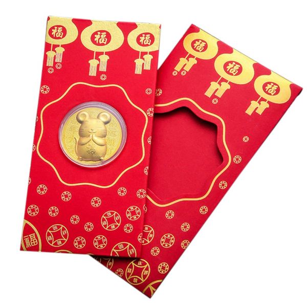 new year's gift red enveloped golden mouse commemorative coin in 2020 festival gifts
new year's gift red enveloped golden mouse commemorative coin in 2020 festival gifts