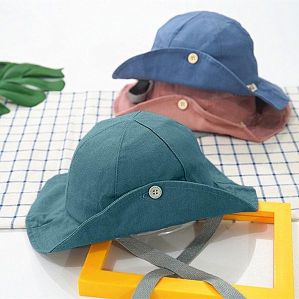 2020 summer baby girl visor cotton sun cap autumn children bucket hats baby fisherman hat kids beach caps brim sun hat for boy, Blue;gray
2020 summer baby girl visor cotton sun cap autumn children bucket hats baby fisherman hat kids beach caps brim sun hat for boy, Blue;gray