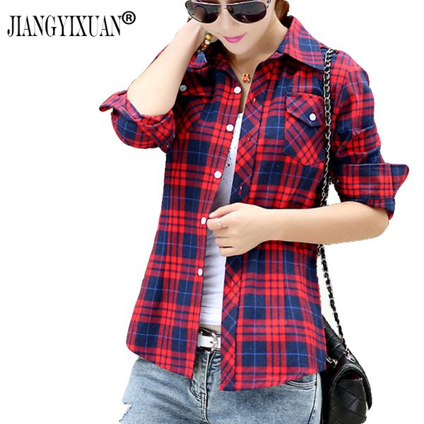 jiangyixuan casual button down lapel neck plaids checks flannel shirts women long sleeve blouse lj200904, White
jiangyixuan casual button down lapel neck plaids checks flannel shirts women long sleeve blouse lj200904, White