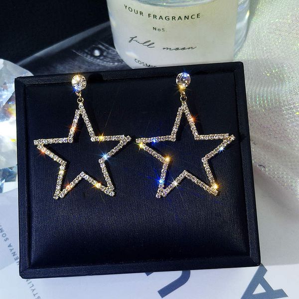 pentagram long earrings female 2020 new temperament personality wild earrings exaggerated zircon in europe and america, Golden;silver
pentagram long earrings female 2020 new temperament personality wild earrings exaggerated zircon in europe and america, Golden;silver