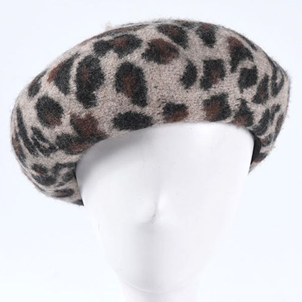 berets 2021 fashion leopard print beret women's warm wool painter hat, Blue;gray
berets 2021 fashion leopard print beret women's warm wool painter hat, Blue;gray
