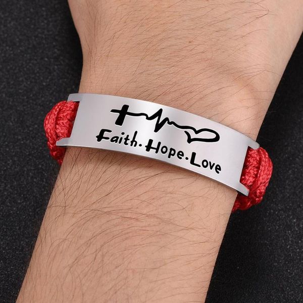 charm bracelets lemegeton cross bible proverb sayings bracelet men women jewelry stainless steel rope chain adjustable weave, Golden;silver
charm bracelets lemegeton cross bible proverb sayings bracelet men women jewelry stainless steel rope chain adjustable weave, Golden;silver