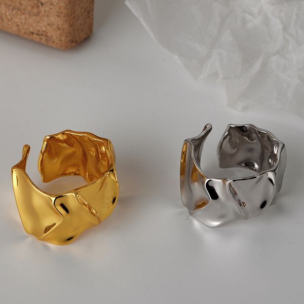 100% 925 sterling silver open ring for women minimalist irregular rings ladies party birthday gifts jewelry bijoux accessories, Golden;silver
100% 925 sterling silver open ring for women minimalist irregular rings ladies party birthday gifts jewelry bijoux accessories, Golden;silver