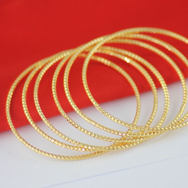 6pcs/set bohemia bangle real yellow gold filled round engraved textured thin bracelets sets for women girls, Black
6pcs/set bohemia bangle real yellow gold filled round engraved textured thin bracelets sets for women girls, Black