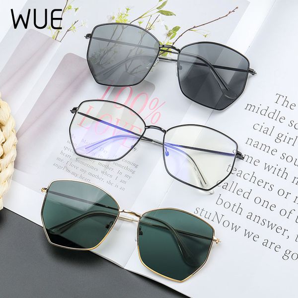 wue polygon clear square sunglasses women fashion brand design lady vintage metal oversized frame plain sun glasses female uv400, White;black
wue polygon clear square sunglasses women fashion brand design lady vintage metal oversized frame plain sun glasses female uv400, White;black