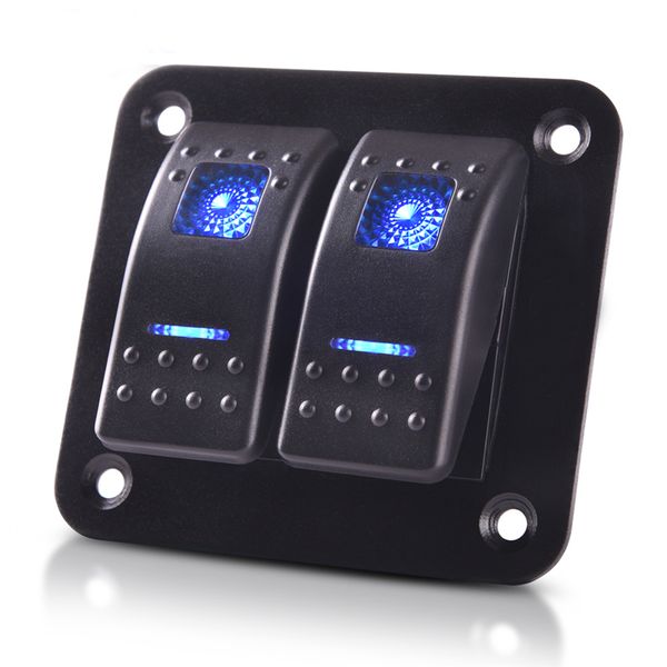2 gang rocker switch panel with blue led light 12v-24v 5 pin on/off toggle switch control panel for car boat truck atv
2 gang rocker switch panel with blue led light 12v-24v 5 pin on/off toggle switch control panel for car boat truck atv