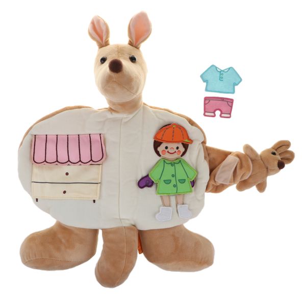 cloth kangaroo basic skills board, small girl dress up learning toy for kids toddler
cloth kangaroo basic skills board, small girl dress up learning toy for kids toddler