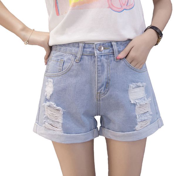 women's jeans wholesale teenagers girls cotton high waist denim shorts female korean hole 2021 loose student all-match a-line pants, Blue
women's jeans wholesale teenagers girls cotton high waist denim shorts female korean hole 2021 loose student all-match a-line pants, Blue