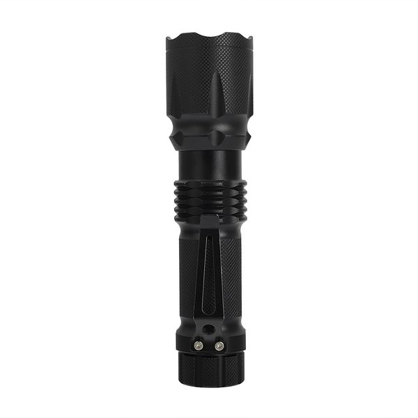 J6 2000lm Tactical Zooming Flashlight Set Aluminum Alloy Black Torches Portable Lighting Energy-saving Camping Led Flashlight