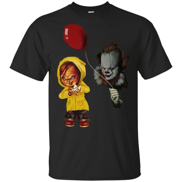 it stephen king chucky and pennywise halloween men's t shirt size s - 3xl colorful tee shirt 
it stephen king chucky and pennywise halloween men's t shirt size s - 3xl colorful tee shirt
