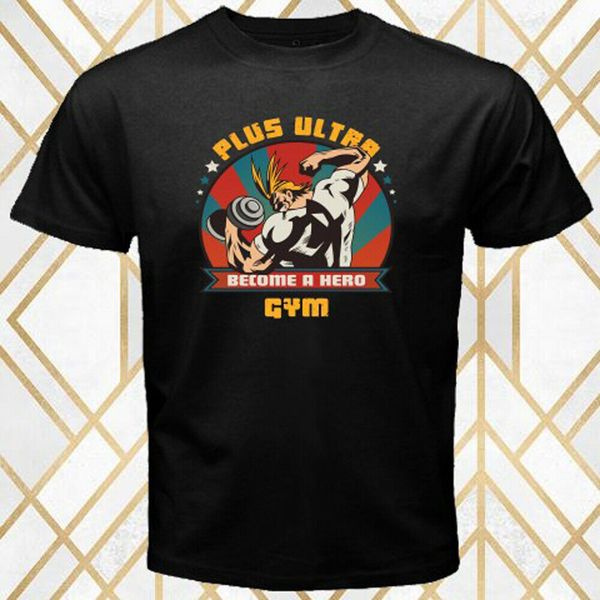 plus ultra become a hero gym anime cartoon logo men's black t-shirt size s - 3xl loose size tee shirt
plus ultra become a hero gym anime cartoon logo men's black t-shirt size s - 3xl loose size tee shirt