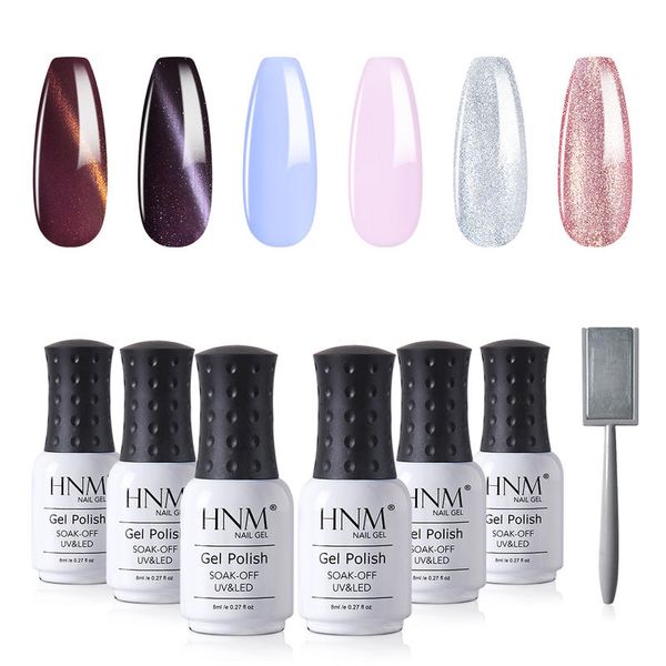 nail art kits hnm 6pcs colorful gel polish kit cat eye gelpolish primer color with magnet uv led semi permanent soak off 8ml
nail art kits hnm 6pcs colorful gel polish kit cat eye gelpolish primer color with magnet uv led semi permanent soak off 8ml