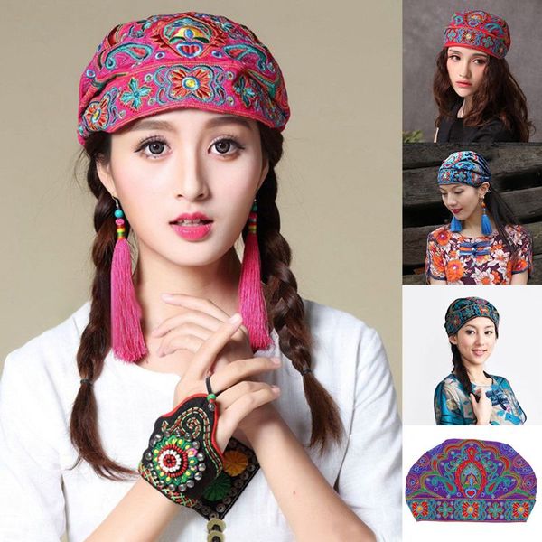 ethnic mexican style women elastic turban cap vintage colorful paisley floral embroidered bandana beanie skull hat, Blue;gray
ethnic mexican style women elastic turban cap vintage colorful paisley floral embroidered bandana beanie skull hat, Blue;gray