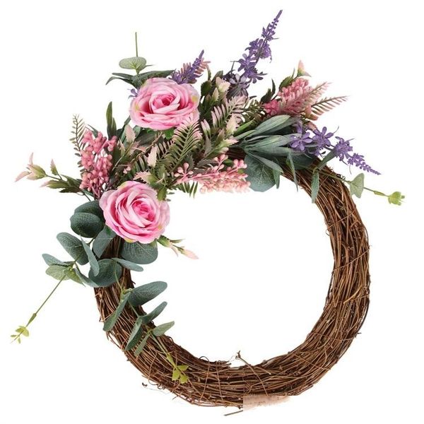 customized hanging garland artificial flower wreath pink rose home weath for indoor home party decoration
customized hanging garland artificial flower wreath pink rose home weath for indoor home party decoration
