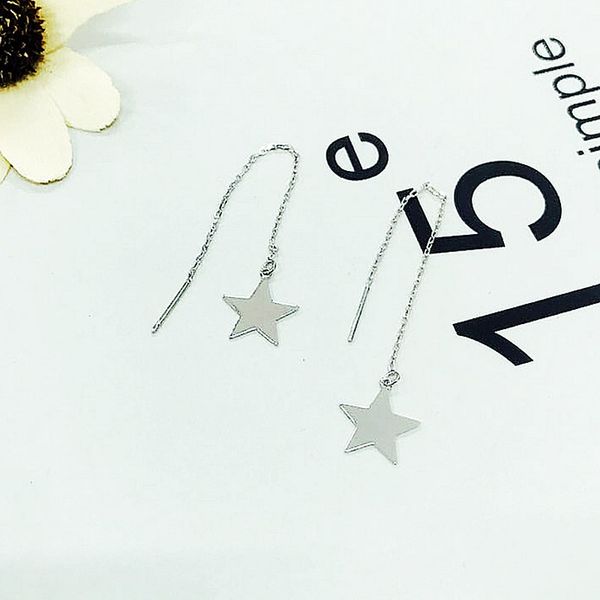 dangle & chandelier 100% drop long tassel simple star earring fashion earrings for women girl personality jewelry gift, Silver
dangle & chandelier 100% drop long tassel simple star earring fashion earrings for women girl personality jewelry gift, Silver
