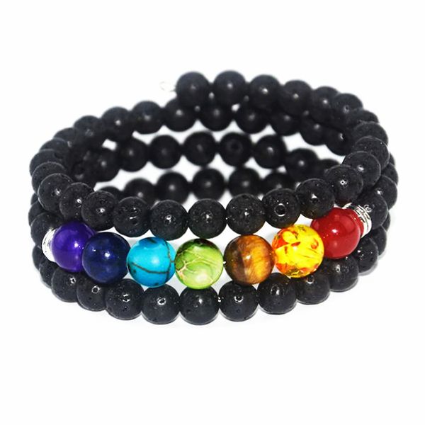 charm bracelets multi-laye 7 chakra bracelet men black lava healing balance beads reiki buddha prayer natural stone yoga for women, Golden;silver
charm bracelets multi-laye 7 chakra bracelet men black lava healing balance beads reiki buddha prayer natural stone yoga for women, Golden;silver