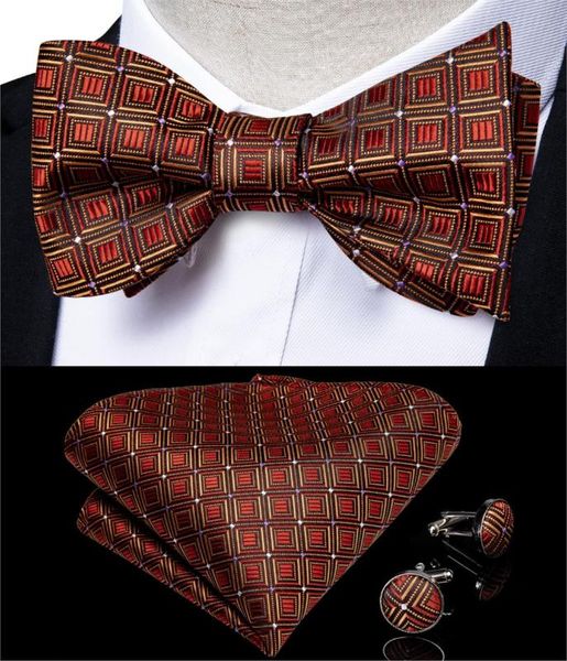 red gold plaid bowtie for men silk ajustable butterfly men tie set hanky cufflink bowtie for wedding party dibangu design jm-099, Black;gray
red gold plaid bowtie for men silk ajustable butterfly men tie set hanky cufflink bowtie for wedding party dibangu design jm-099, Black;gray