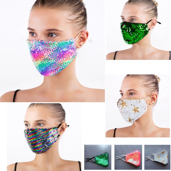 fashion bling bling sequin protective mask dustproof washable windproof reuse face mask elastic earloop mouth mask dhl hh9-3102
fashion bling bling sequin protective mask dustproof washable windproof reuse face mask elastic earloop mouth mask dhl hh9-3102