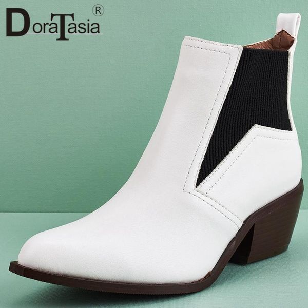 boots doratasia big size 36-43 ladies ankle 2021 casual women pointed toe square high heels mixed colors shoes woman, Black
boots doratasia big size 36-43 ladies ankle 2021 casual women pointed toe square high heels mixed colors shoes woman, Black