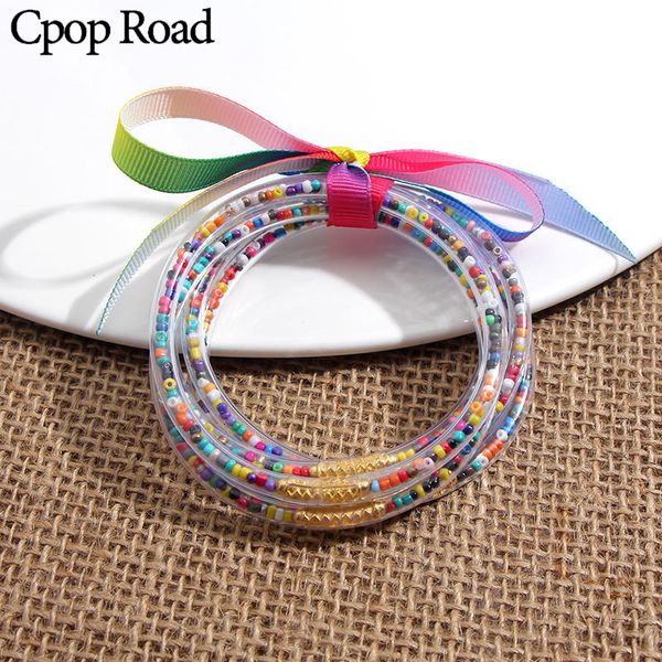 charm bracelets cpop cloth bowknot bangle glitter silica gel pure color simple fashion jewelry women accessories couple bracelet, Golden;silver
charm bracelets cpop cloth bowknot bangle glitter silica gel pure color simple fashion jewelry women accessories couple bracelet, Golden;silver