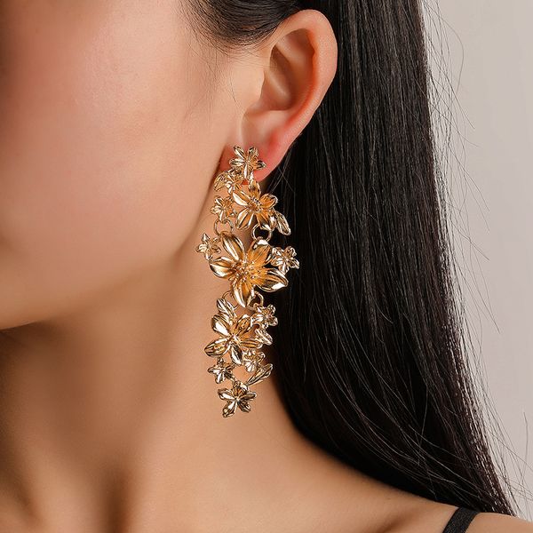 modyle fashion geometric long drop earrings for women wedding vintage flower gold color punk statement gifts earrings jewelry, Silver
modyle fashion geometric long drop earrings for women wedding vintage flower gold color punk statement gifts earrings jewelry, Silver