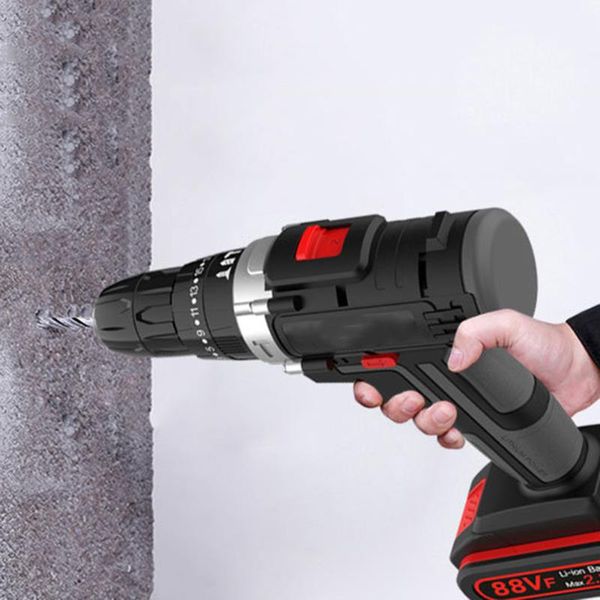 12v 88vf electric drill with rechargeable lithium battery electric screwdriver cordless screwdriver two-speed power tools
12v 88vf electric drill with rechargeable lithium battery electric screwdriver cordless screwdriver two-speed power tools