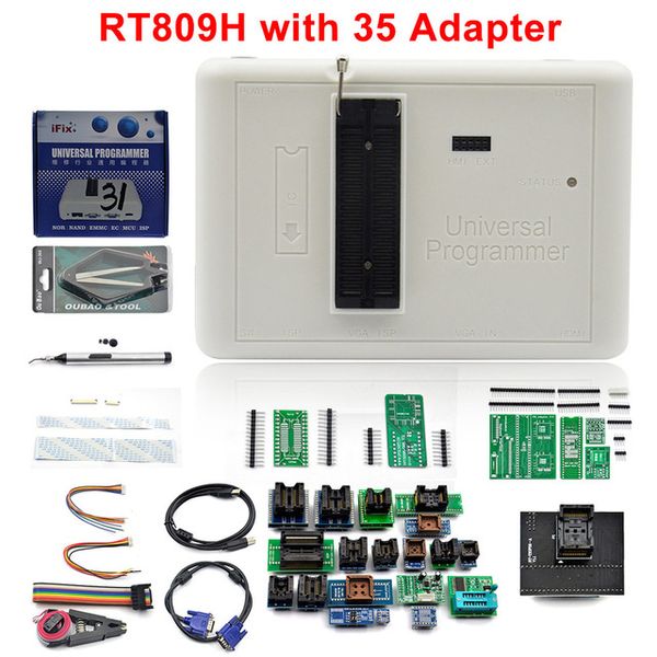rt809h emmc-nand flash программатор + адаптеры + tsop56 tsop48 sop8 tsop28 адаптер + sop8 тест клип с кабели emmc-nand
rt809h emmc-nand flash программатор + адаптеры + tsop56 tsop48 sop8 tsop28 адаптер + sop8 тест клип с кабели emmc-nand