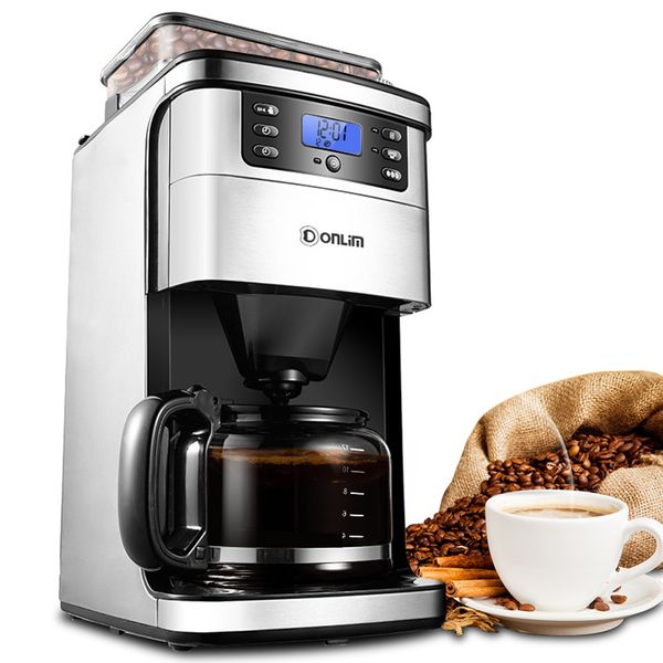 Smart Full Automatic American Coffee Machine/Drip Coffee Grinder With Glass Pot/Filter/Measuring Spoon Cappuccino Latte Maker
Smart Full Automatic American Coffee Machine/Drip Coffee Grinder With Glass Pot/Filter/Measuring Spoon Cappuccino Latte Maker