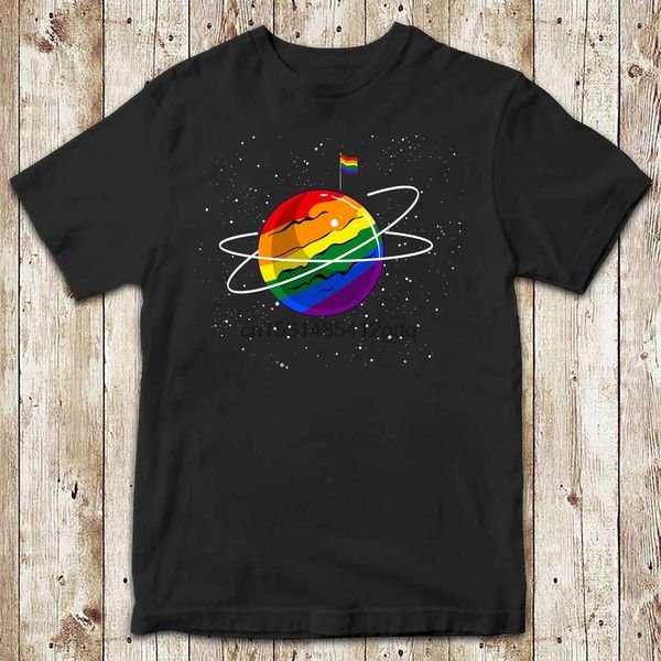 gay planet astronaut space lgbt pride awareness t shirt