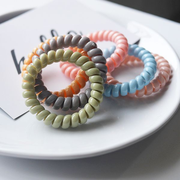 south korea hipster simple cool telephone wire ponytail hair band macaroon color seemless hair tie band rubber leather case, Brown
south korea hipster simple cool telephone wire ponytail hair band macaroon color seemless hair tie band rubber leather case, Brown