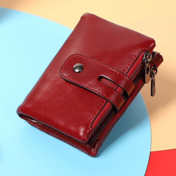 wallets 2021 fashion wallet women genuine leather female hasp double zipper design coin purse id card holder slim, Red;black
wallets 2021 fashion wallet women genuine leather female hasp double zipper design coin purse id card holder slim, Red;black